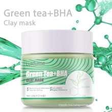 green tea acne stop face clay mud mask